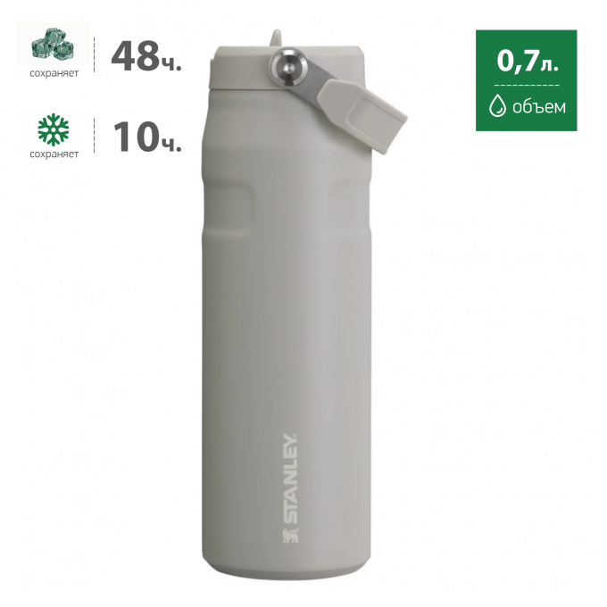 Термобутылка STANLEY AEROLIGHT 2.0 0,7L пепельно-серая 10-13647-001